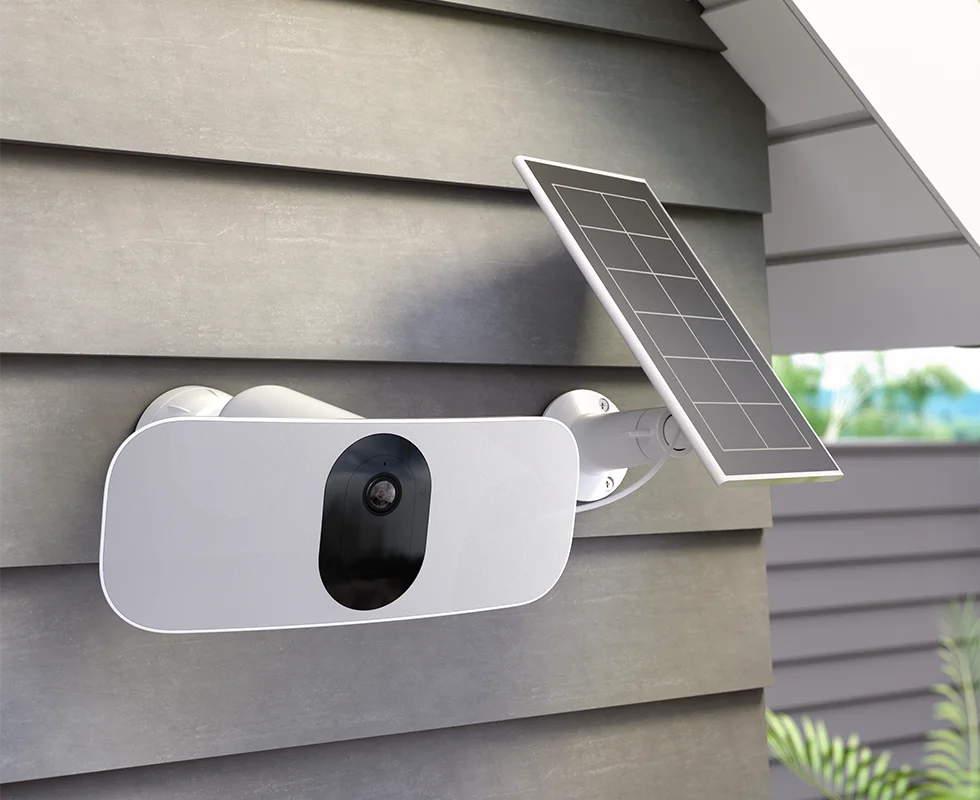 Arlo Pro 3 Floodlight Camera with solar panel charger
